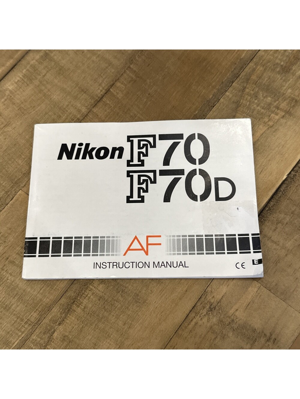 Nikon F70 F70D Panorama AF Instruction Manual English